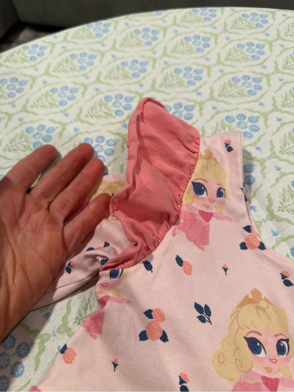 Disney x Monica + Andy Collab Princess Aurora skater dress with ruffle detail